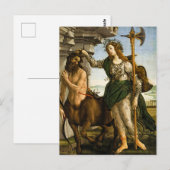 Carte Postale Pallas et Centaur par Sandro Botticelli (Devant / Derrière)