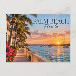 Carte Postale Palm Beach Floride