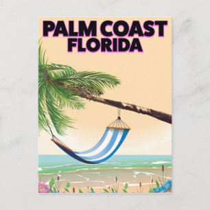 Carte Postale Palm Coast Florida poster de voyage.