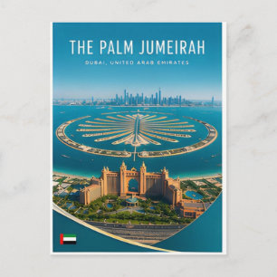 Carte Postale Palm Jumeirah Dubaï Émirats arabes unis Île Évasio