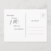 Carte Postale Palm Serez-Vous Mon Invitation De Servante D'Épous (Dos)