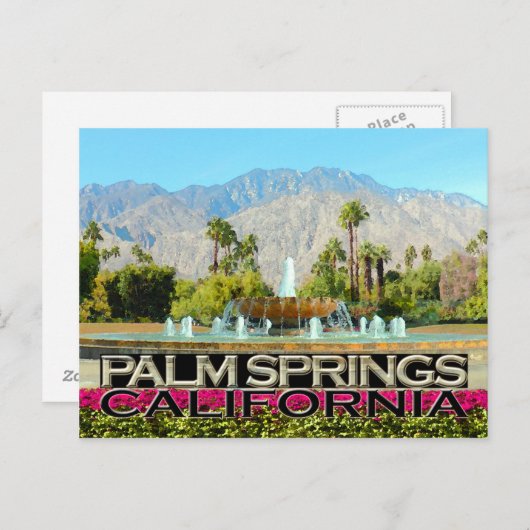 Carte Postale Palm Springs (Devant / Derrière)