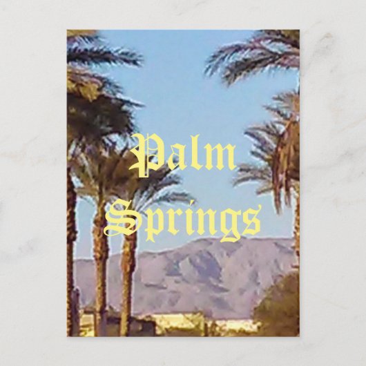 Carte postale Palm Springs California (Devant)