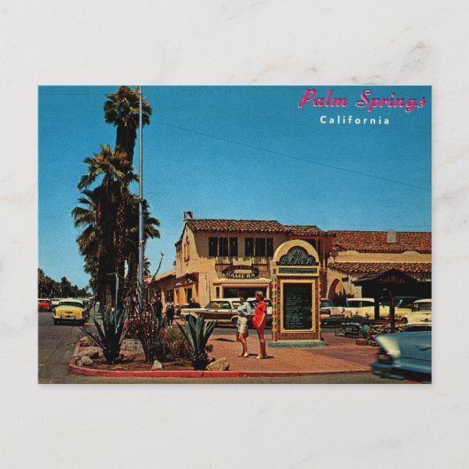 Carte Postale Palm Springs, Californie Vintage (Devant)