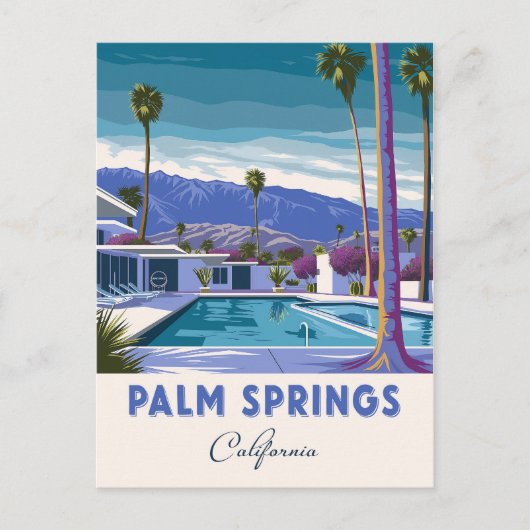 Carte Postale Palm Springs Californie vintage (Devant)