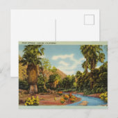 Carte Postale Palm Springs Canyon, Californie (Devant / Derrière)