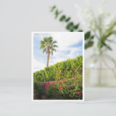 Carte Postale Palm Springs Desert Florals & Palm Tree (Debout devant)