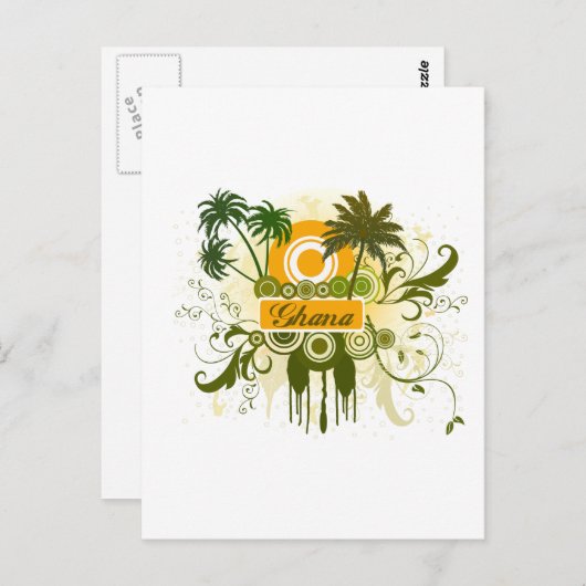 Carte Postale Palm Tree Ghana (Devant / Derrière)