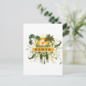 Carte Postale Palm Tree Kenya (Debout devant)