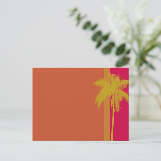 Carte Postale Palm Tree Orange (Debout devant)