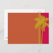 Carte Postale Palm Tree Orange (Devant / Derrière)