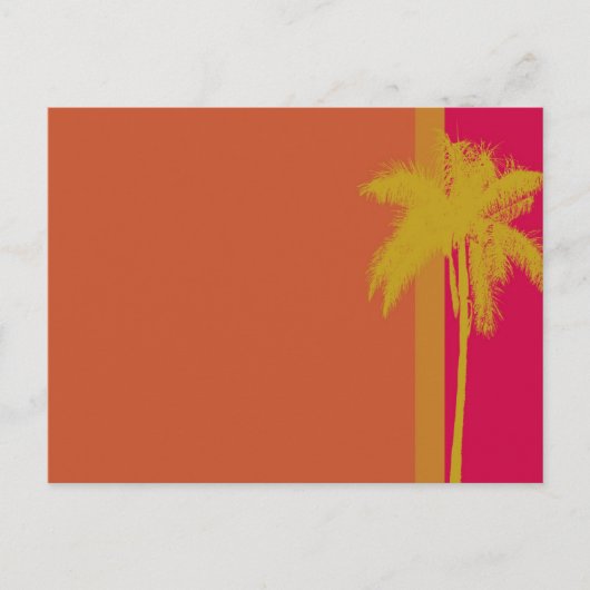 Carte Postale Palm Tree Orange (Devant)