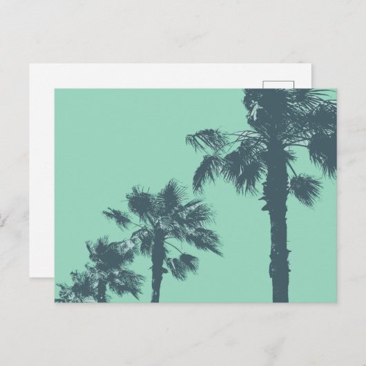 Carte postale Palm Trees vintages (Devant / Derrière)