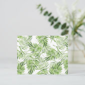 Carte Postale Palm vert Feuilles (Debout devant)