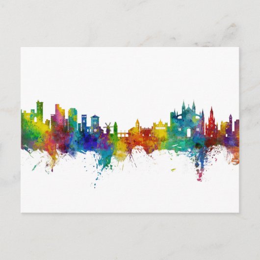 Carte Postale Palma de Majorque Espagne Skyline (Devant)