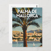 Carte Postale Palma De Mallorca Nostalgale Espagne Retro Voyage (Devant / Derrière)
