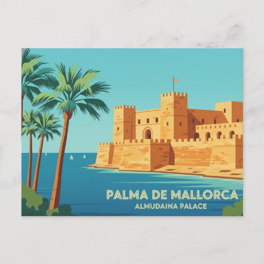 Carte Postale Palma de Mallorca ROYAL PALACE OF LA ALMUDAINA (Devant)