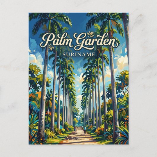Carte Postale Palmentuin Suriname (Devant)