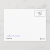 Carte Postale Palmes sur blanc (Dos)