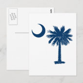 Carte Postale Palmetto bleu (Devant / Derrière)