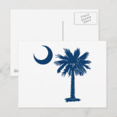 Carte Postale Palmetto bleu (Devant / Derrière)