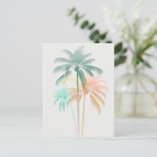 Carte Postale palmier (Debout devant)
