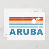 Carte Postale Palmier Aruba (Devant / Derrière)