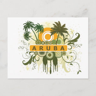 Carte Postale Palmier Aruba