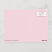 Carte postale Palmier en pot, Rouge foncé et Blanc (Dos)