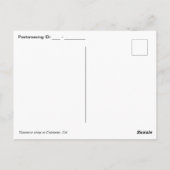 Carte Postale Palmier et dinosaure rose (Dos)