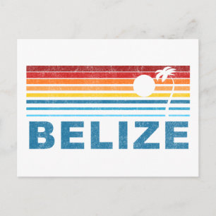 Carte Postale Palmier rétro Belize