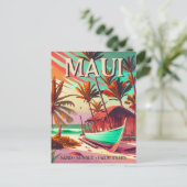 Carte Postale Palmier tropical de l'île de Maui Hawaii dans les (Debout devant)