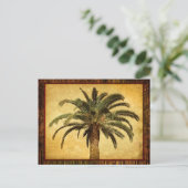 Carte Postale Palmier Vintage - Modèle personnalisé tropical (Debout devant)