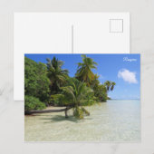 Carte Postale Palmiers de Rangiroa (Devant / Derrière)