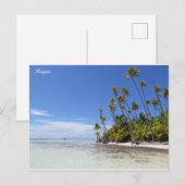 Carte Postale Palmiers de Rangiroa (Devant / Derrière)