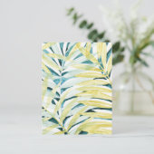 Carte Postale Palmiers éclairés - Palmiers Feuilles (Debout devant)