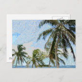 Carte Postale Palmiers exotiques (Devant / Derrière)