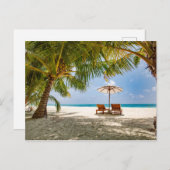 Carte Postale Palmiers | Moody Sky (Devant / Derrière)