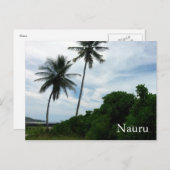 Carte Postale palmiers nauru (Devant / Derrière)