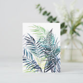 Carte Postale Palmiers Twilight - Feuilles tropicaux (Debout devant)