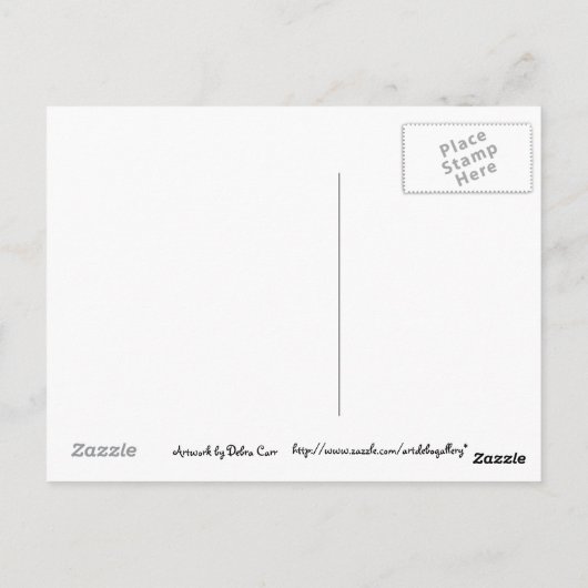 Carte postale Palms colorée (Dos)