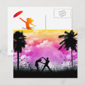 Carte postale Palmtree Romance (Devant / Derrière)