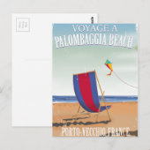 Carte Postale Palombaggia Beach, France poster de voyage (Devant / Derrière)