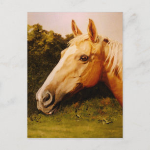 Carte Postale Palomino Horse Art
