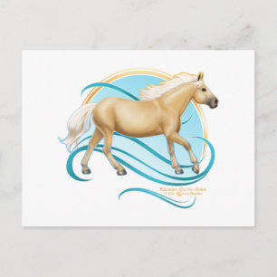 Carte Postale Palomino Quarter Horse