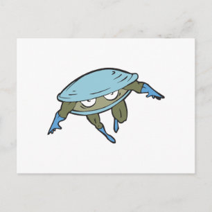 Carte Postale palourde superhero