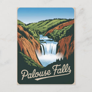 Carte Postale Palouse Falls Vintage