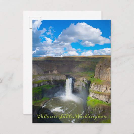 Carte Postale Palouse Falls Washington State (Devant / Derrière)