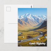 Carte Postale Pamir Route Tadjikistan Voyage (Devant / Derrière)