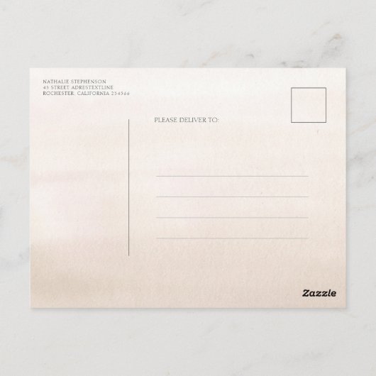 Carte Postale Pampas Grass et Orchidées Blanches Enregistrer la (Dos)